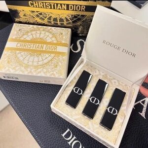 Dior Rouge Holiday Gift Set - Limited Edition Mini Lipstick. 3 Top Bestseller🎁